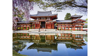 Đền Byōdō ấn tượng nhất là một con phượng hoàng mạ vàng.